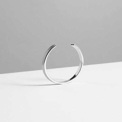 7MM CUFF / silver + black diamond - alexorso