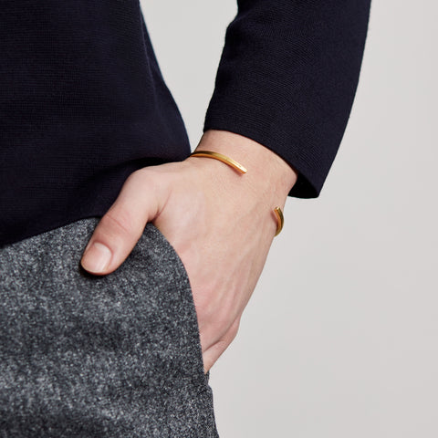  3.5MM CUFF / gold + brown diamond - alexorso