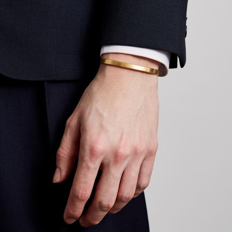 5MM BRUSHED CUFF / gold - alexorso