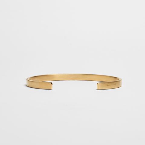  5MM BRUSHED CUFF / gold - alexorso