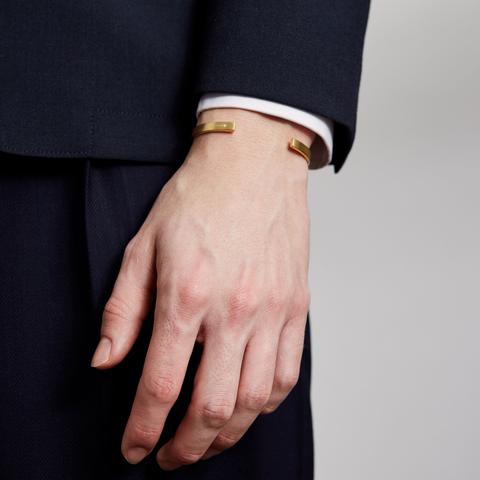  5MM BRUSHED CUFF / gold - alexorso