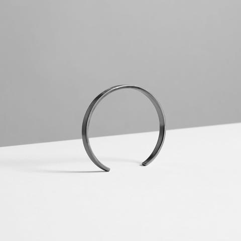 5MM BRUSHED CUFF / Ruthenium - alexorso