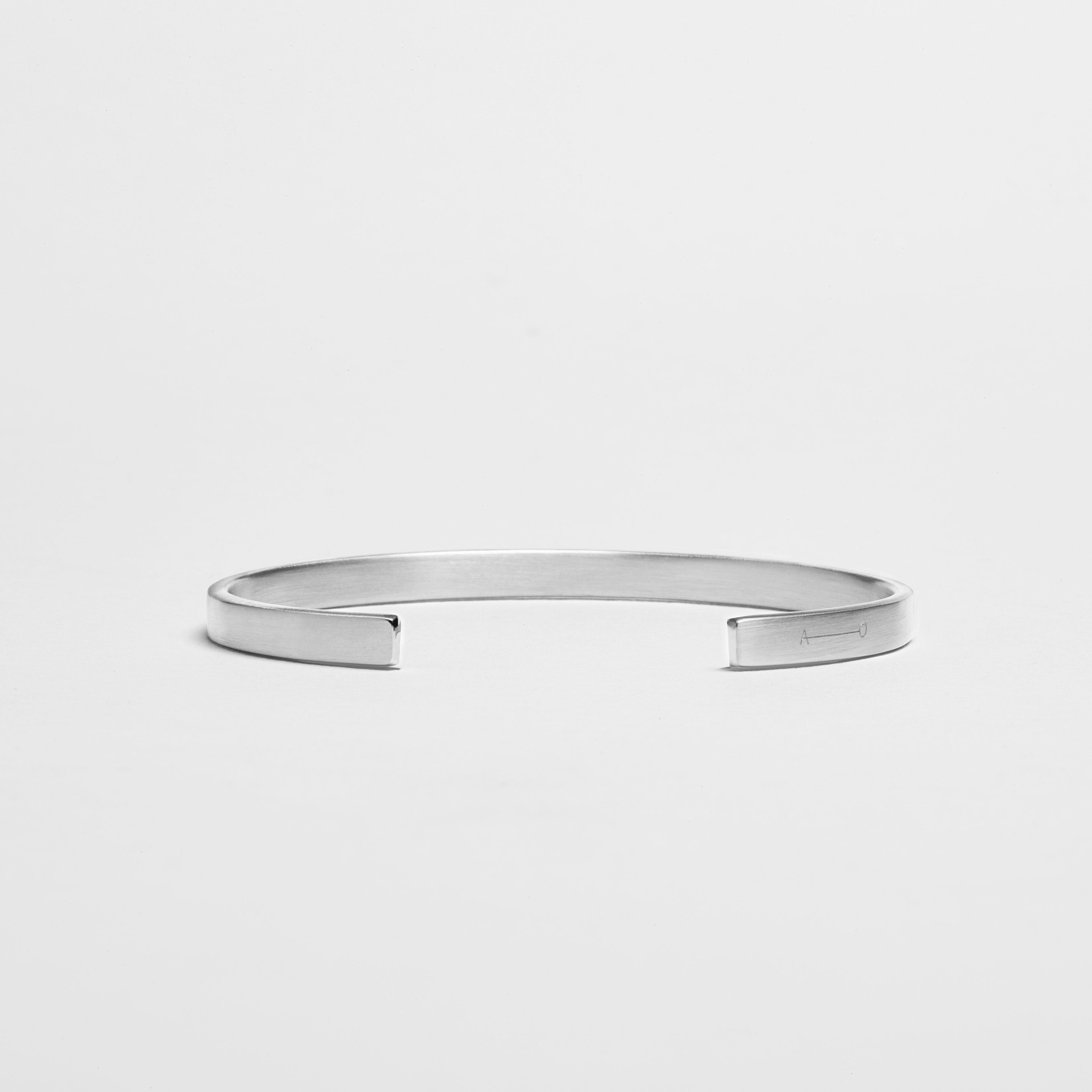 5MM BRUSHED CUFF / silver - alexorso