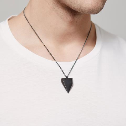 LARGE SHARK TOOTH / ruthenium - alexorso