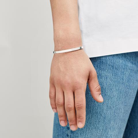 5MM POLISHED CUFF / silver - alexorso