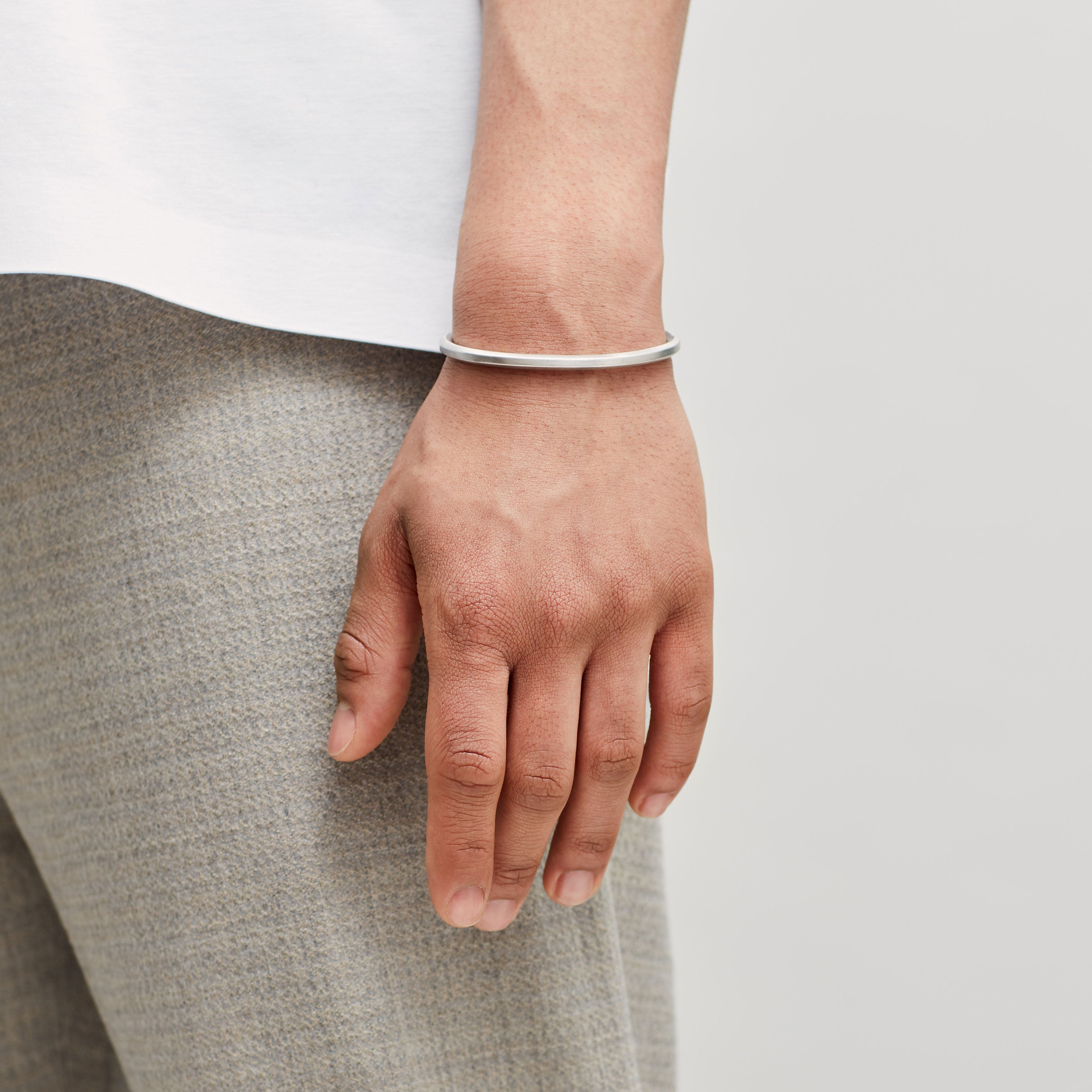 HEXAGON CUFF / Silver - alexorso