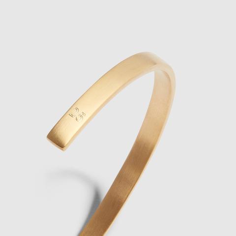 5MM BRUSHED CUFF / gold - alexorso