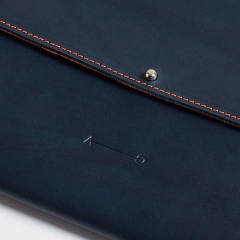  265MM JEWELLERY WALLET / Navy + Orange